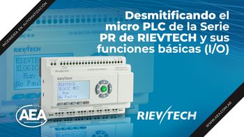 El corazón de la automatización compacta tiene nombre: Micro PLC de la Serie PR de RIEVTECH